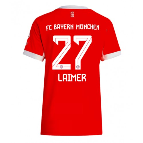 Stroje piłkarskie Bayern Munich Konrad Laimer #27 Koszulka Podstawowej dla damskie 2025-26 Krótki Rękaw
